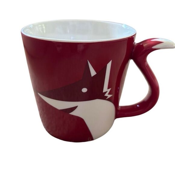 Starbucks Other - Starbucks Red Fox Tail Handle 2012 8oz Coffee Mug
